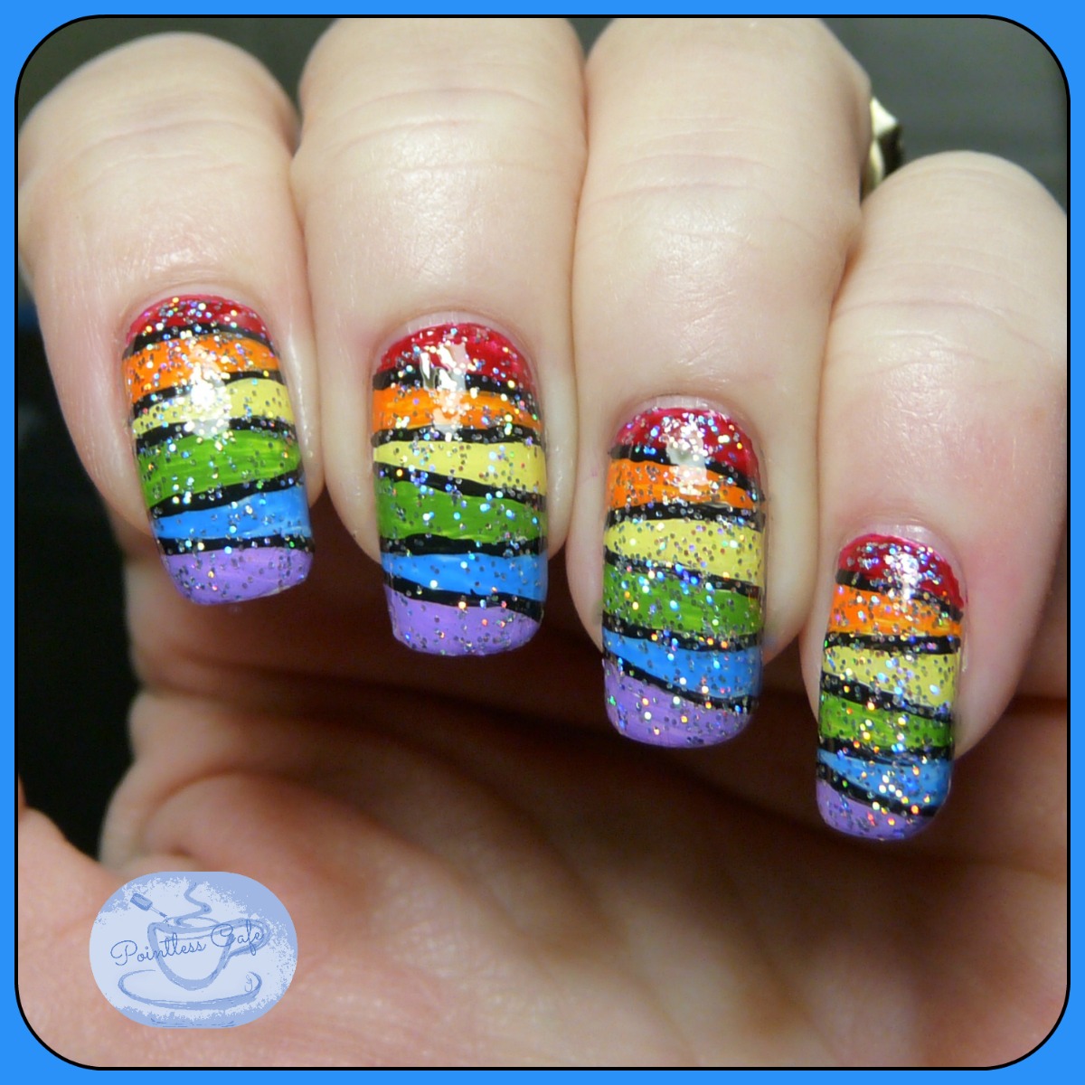 13 Days of January Nail Art Challenge: Rainbow Nails! | Pointless Cafe