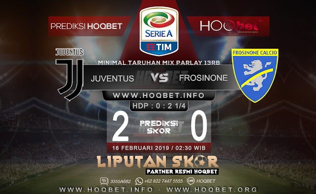 Prediksi Juventus vs Frosinone 16 Februari 2019 http://www.liputanskor.com/
