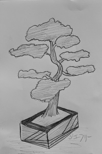 Random artworks: Giant bonsai tree sketches