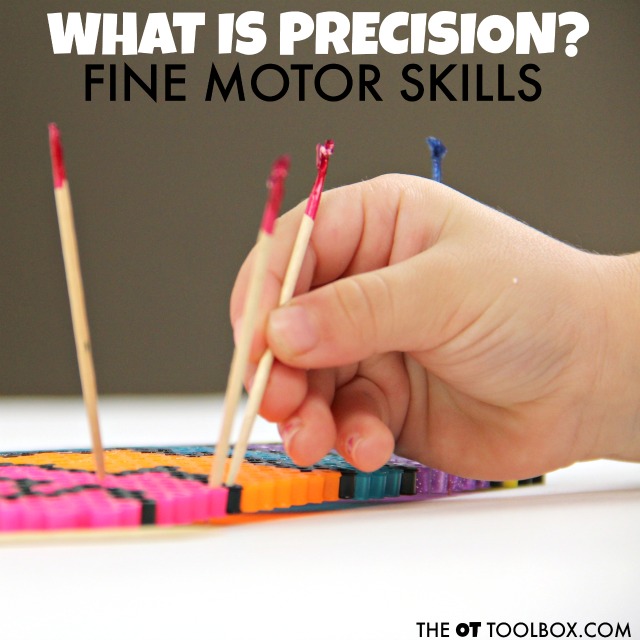 Kids will love this fine motor precision pegboard that works on fine motor skills needed for handwriting and other tasks.