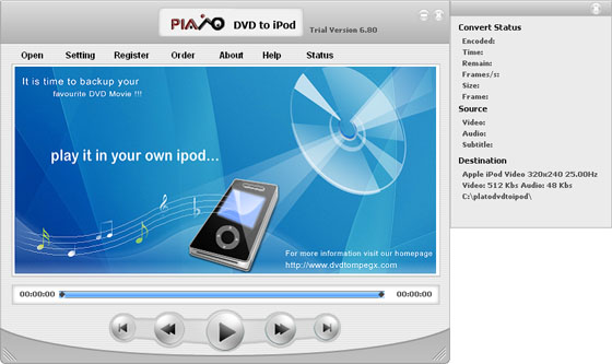 Plato%2BDVD%2Bto%2BiPod%2BConverter%2B12 Plato DVD to iPod Converter 12.05.01