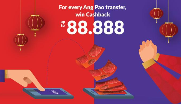 Ovo bagi - bagi angpao imlek hingga Rp. 88.000