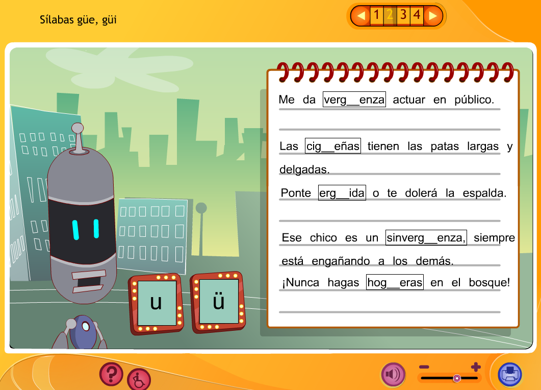 ESPAÑOL: PALABRAS CON GUE-GUI, GÛE-GÛI