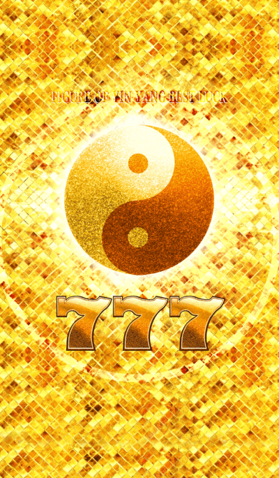 Figure of yin yang best luck lucky 777
