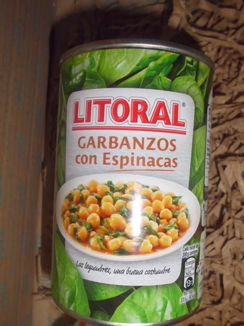 Garanzos con Espinacas Litoral