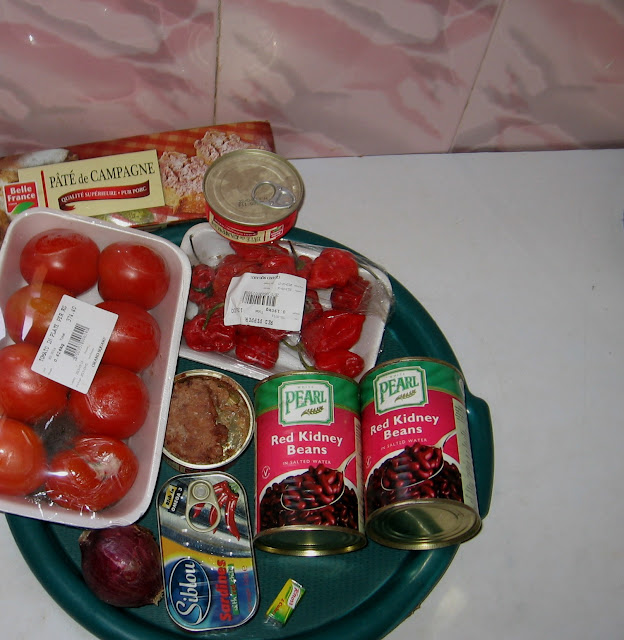 Red Kidney Beans In Nigerian Sardine Tomato Stew With Boiled Yam