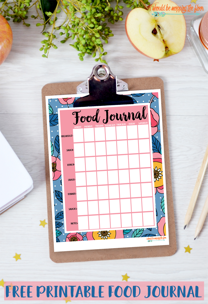 i should be mopping the floor free printable food journals