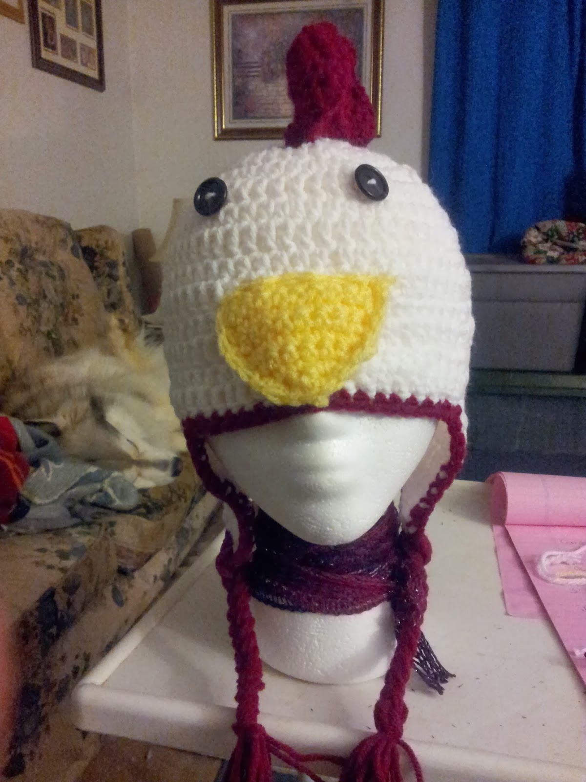 My little Farm CHICKEN HAT PATTERN!!!!!