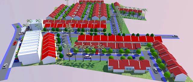 cara membuat site plan