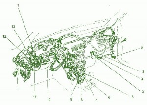 1997 Ford escort fuse box layout