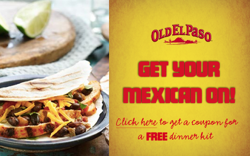 FREE OLD EL PASO DINNER KIT!! (LIVE AGAIN) FREEBIES AND COUPONING