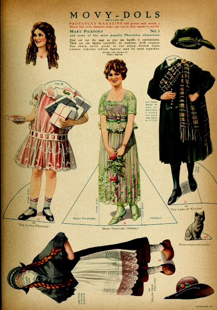 mary pickford paper doll
