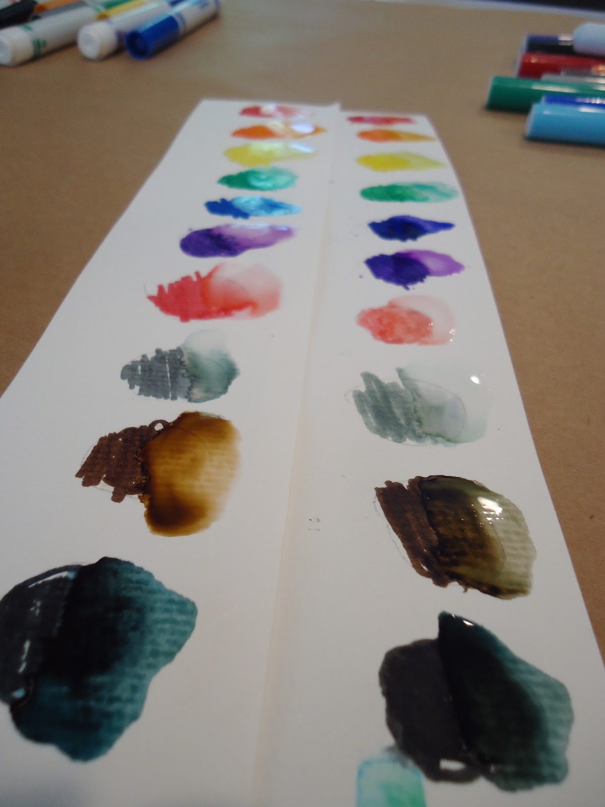 Mini Matisse Comparing Products Prang vs. Crayola Markers