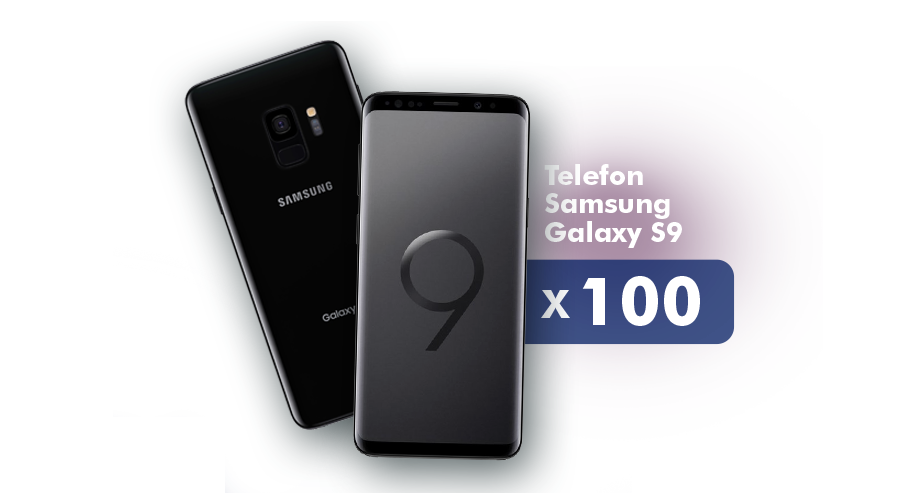Wygraj telefon Samsung Galaxy S9 - 100 szt. czeka Konkurs