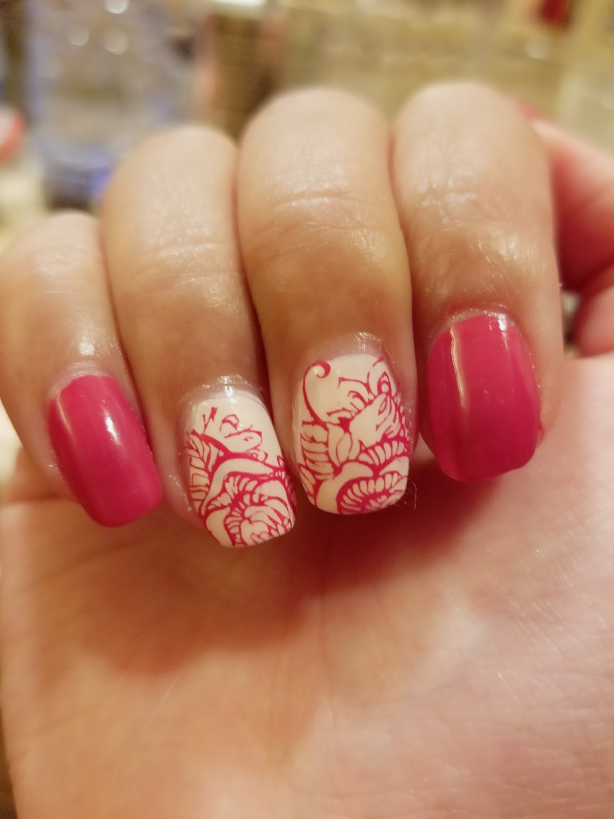 Summer Hawaii Floral Nails with Image Plate BP98 (Born Pretty Store