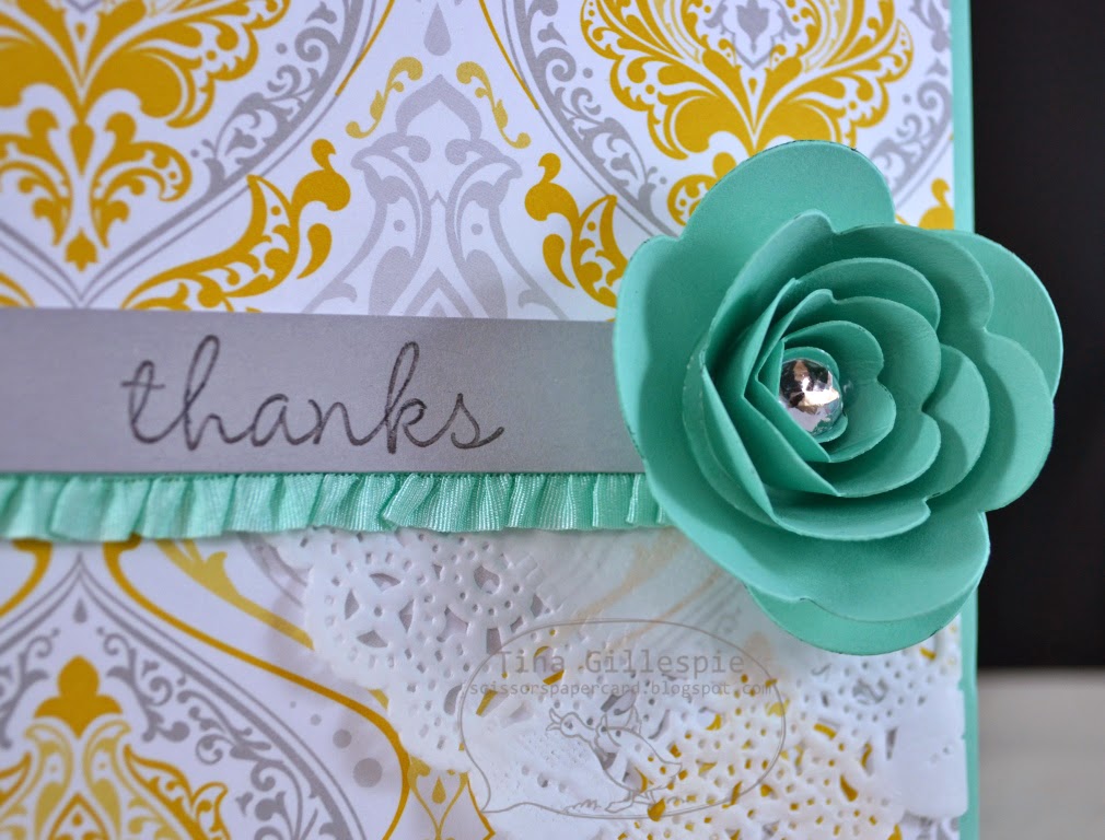 Scissors Paper Card Spiral Flower Die
