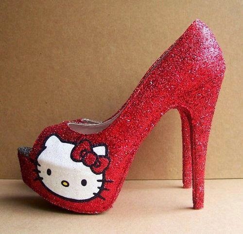 Cute Hello Kitty High Heels Shoes For Girls Dashingamrit