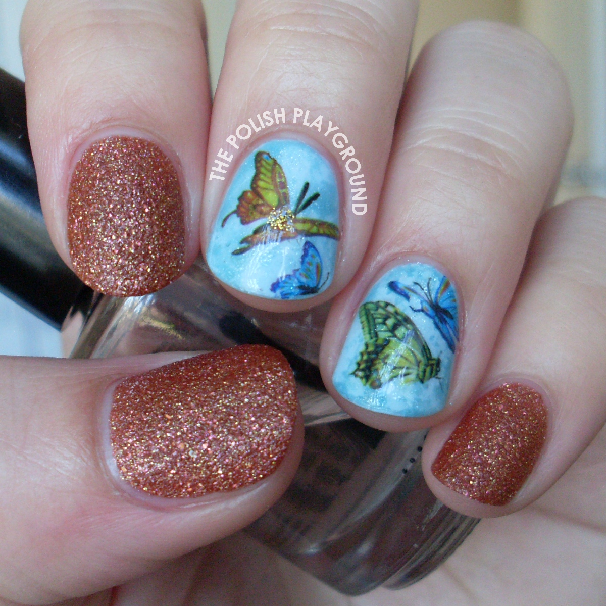 Vibrant Butterfly Water Nail Decals Nail Art