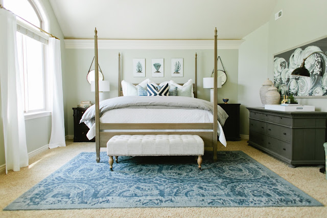 Soothing Blue & Gray Bedroom