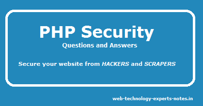 PHP security questions and answers for experienced
