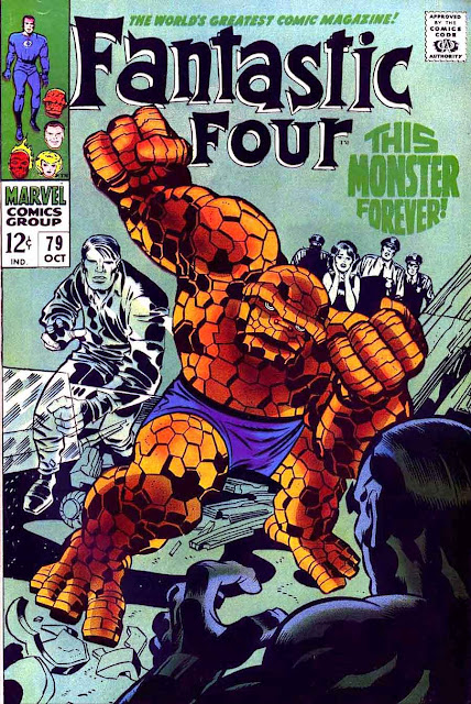 Fantastc Four v1 #79 marvel 1960s silver age comic book cover art by Jack Kirby Fantastc Four v1 #79 marvel 1960s silver age comic book cover art by Jack Kirby
