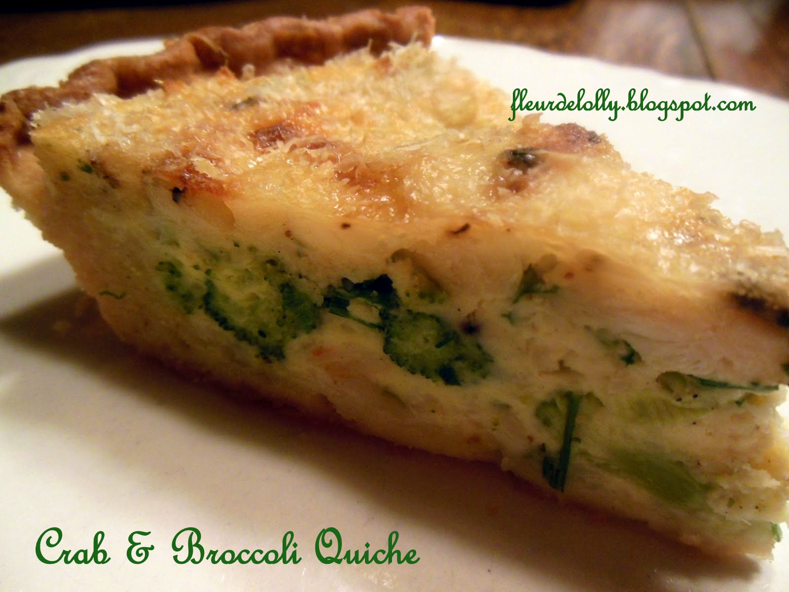 Fleur de Lolly Crab and Broccoli Quiche