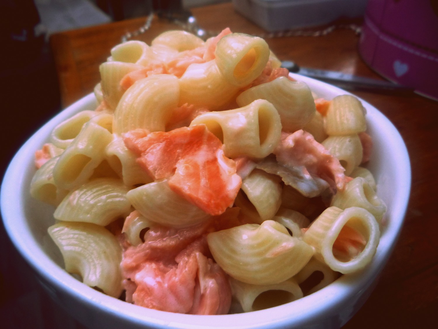 La cuisine de Marine Pâtes au saumon