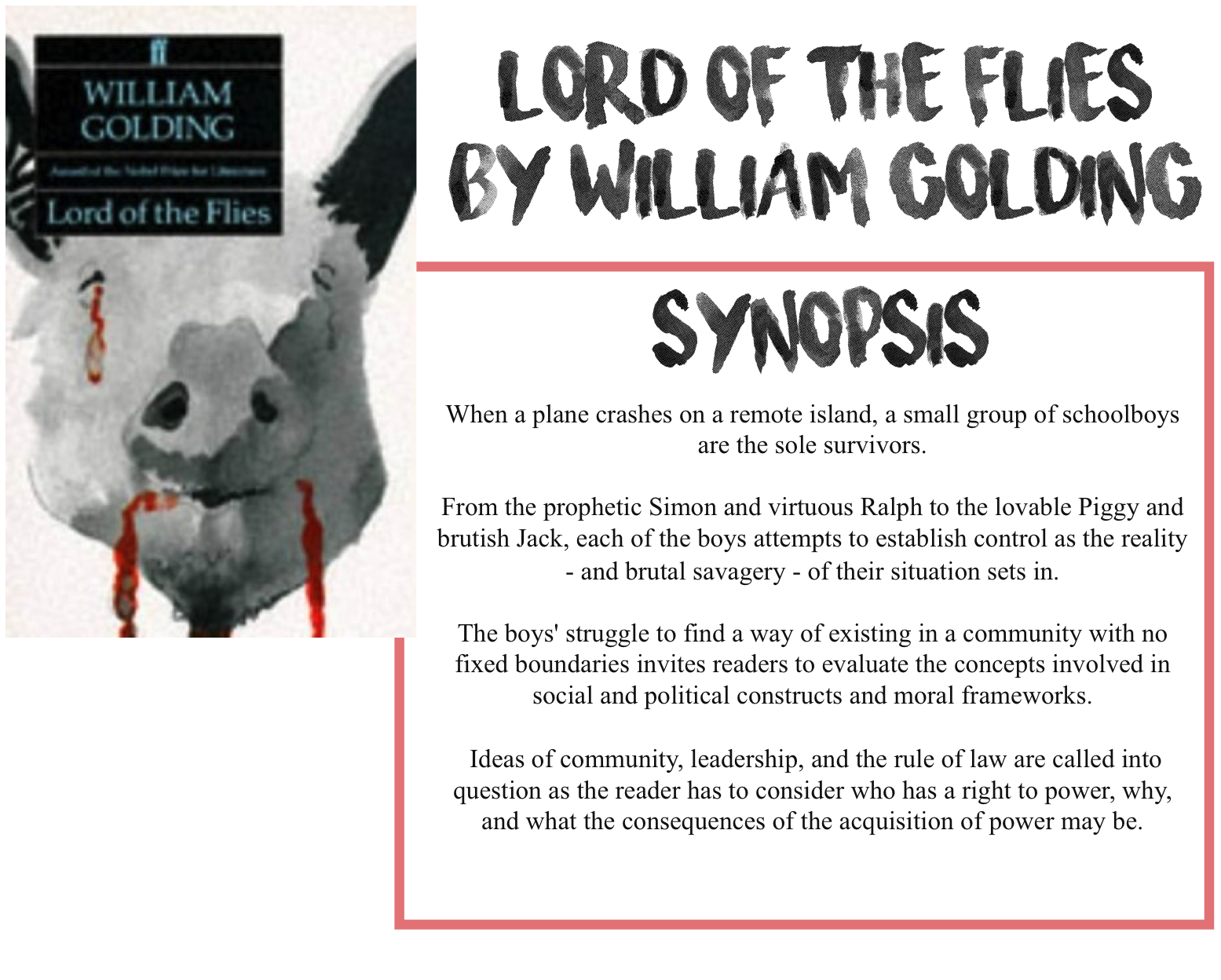 lord of the flies social justice lord of the flies social justice