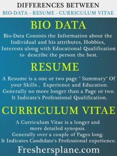 Cv Resume Resume Cv And Biodata