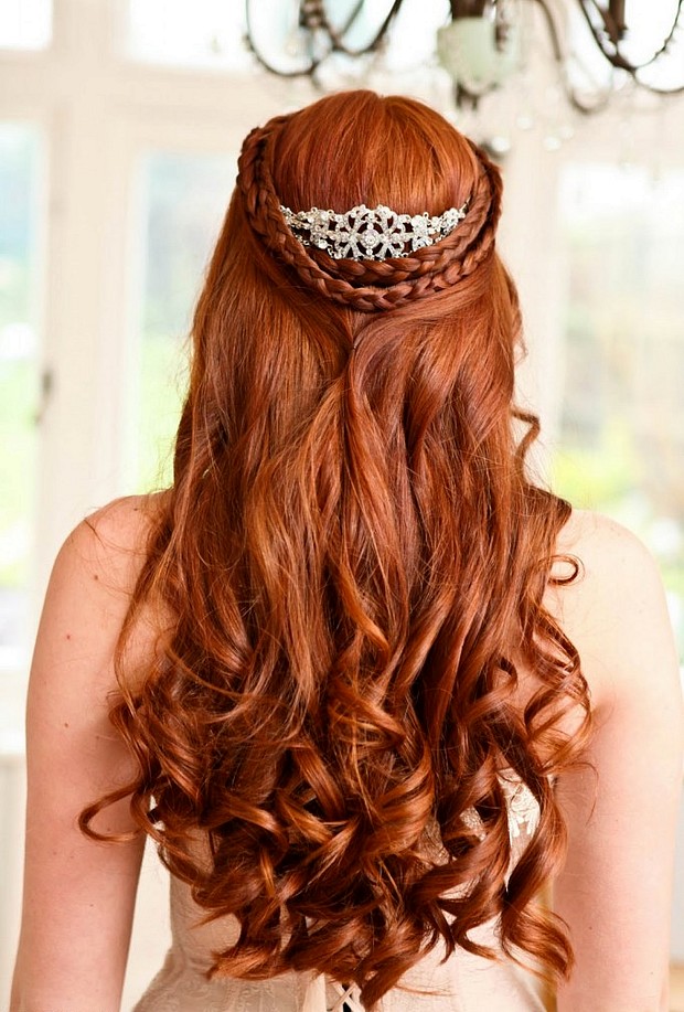 Wedding Style Guide Image Inspiration Beautiful Red Hair Braid and