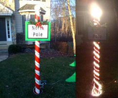 North Pole Yard Decoration Diy Christmas Add This To Your Diy Christmas Project List North Pole Sign Is 7 Feet Tall Looks Decorative During The Day And Lights Up At Night
