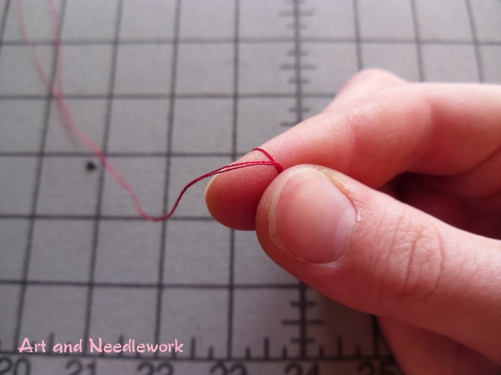 Art and Needlework by Rebekah: 3/05/11: Tutorial -- Threading a Needle