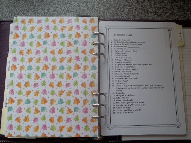 It's My Life!: 30 Days of Lists Filofax