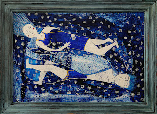 Витвинова Е.П. Сон, х. на карт, акрил, 35х50, 2016