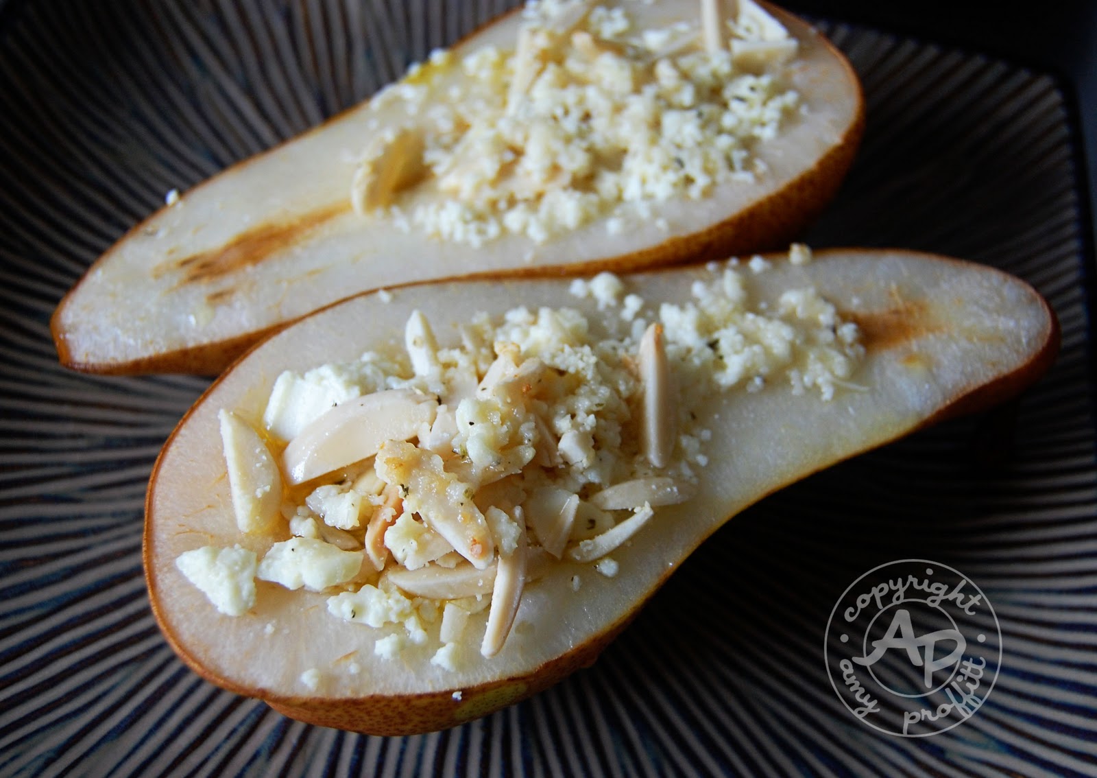 A Proffittable Life Roasted Pears with Goat Cheese