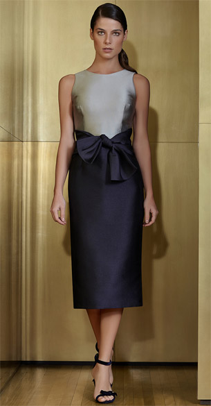 Vestido midi com laço moda festa Patricia Bonaldi verão 2017 Patricia Bonaldi verão 2017 moda festa vestido midi com laço