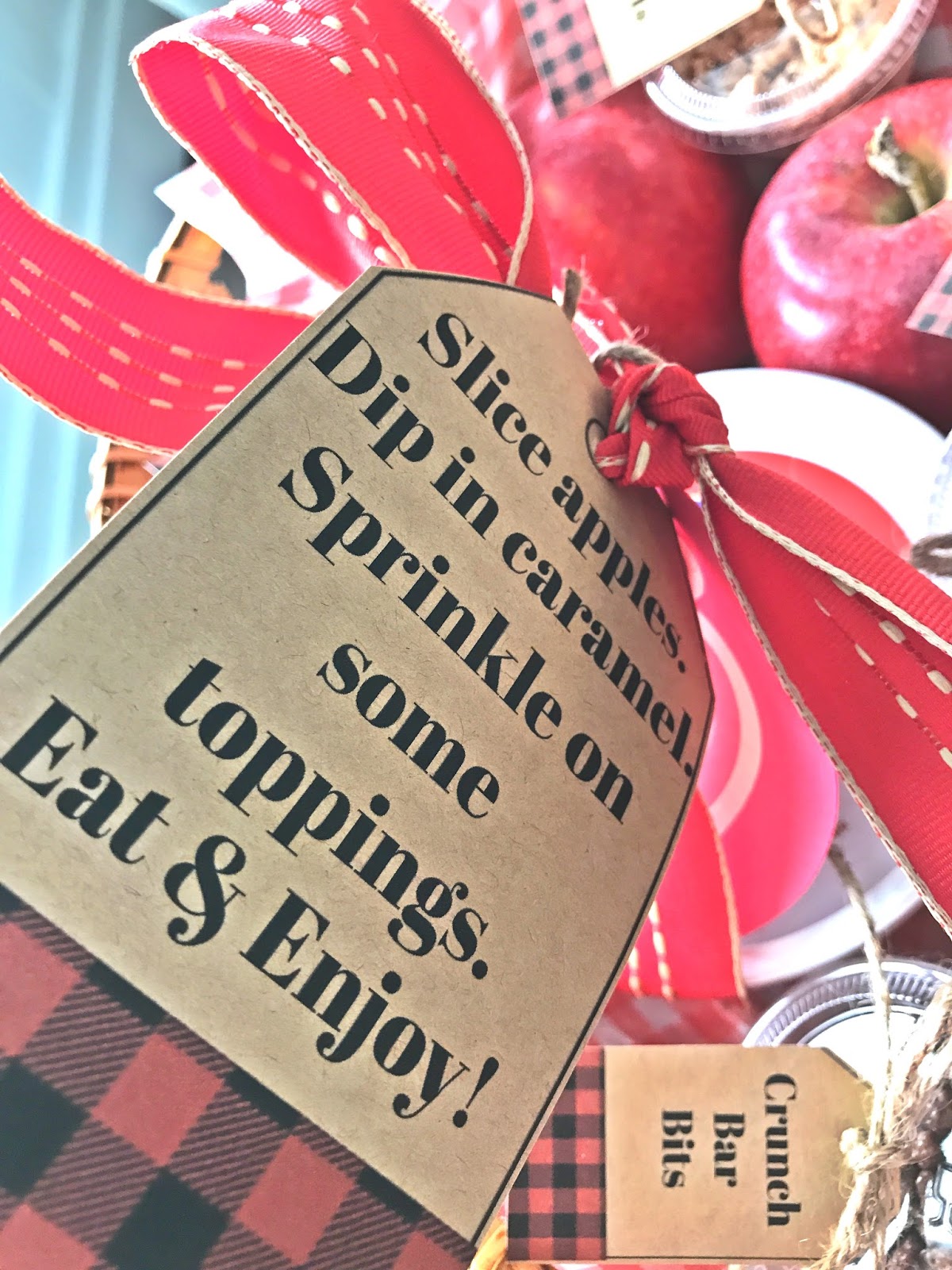 michelle paige blogs Caramel Apple Dipping Kit with Printable Tags