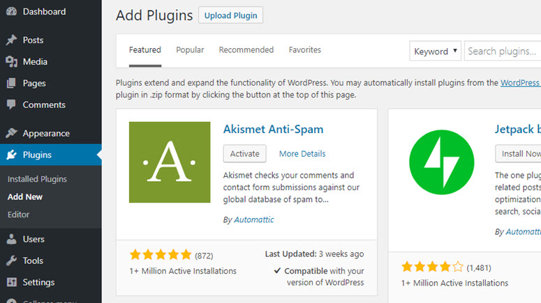 menginstal sebuah plugin menginstal sebuah plugin