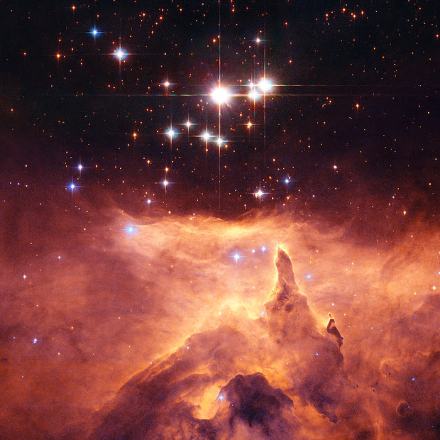 Star Cluster Pismis 24 and Emission Nebula NGC 6357 by Hubble