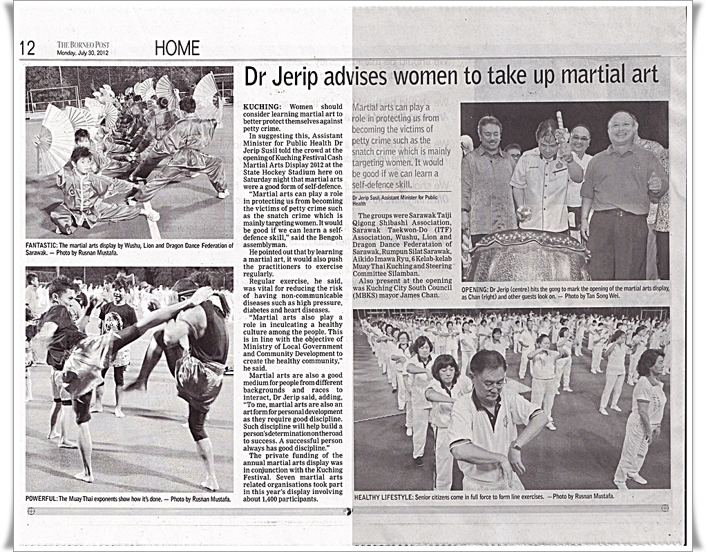 Sarawak TaeKwonDo Association ITF Kuching Festival Martial Arts