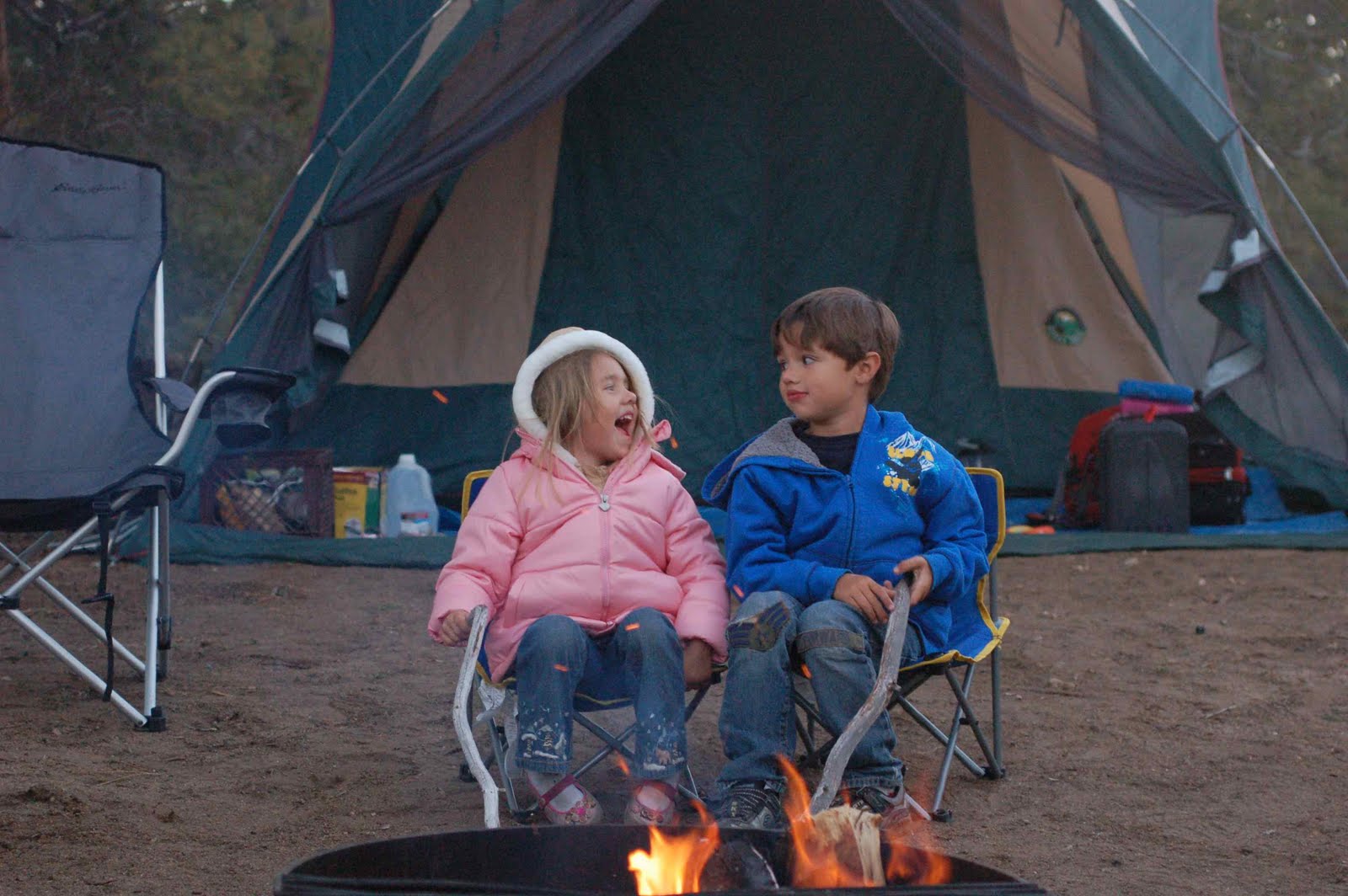 Simply Fit Mama Camping with kids in Big Bear California