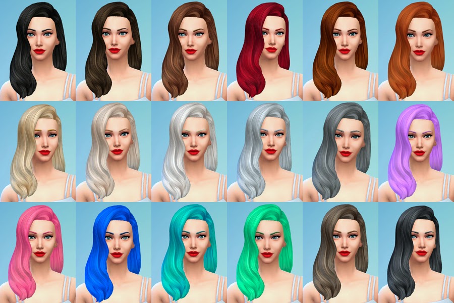 more hair colors for the sims 4 mod