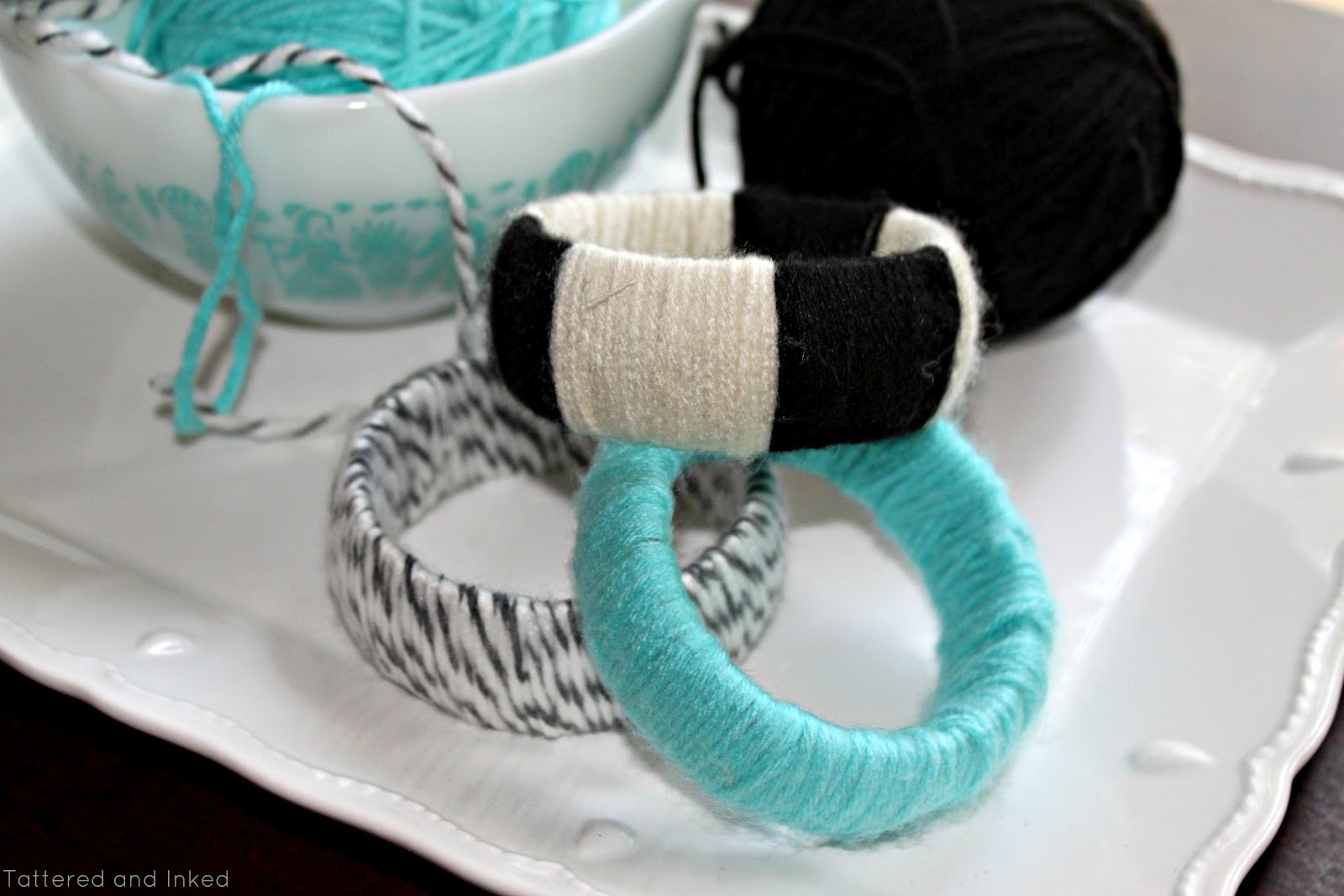 Stacks and Flats... and All the Pretty Things... DIY Yarn Bracelets