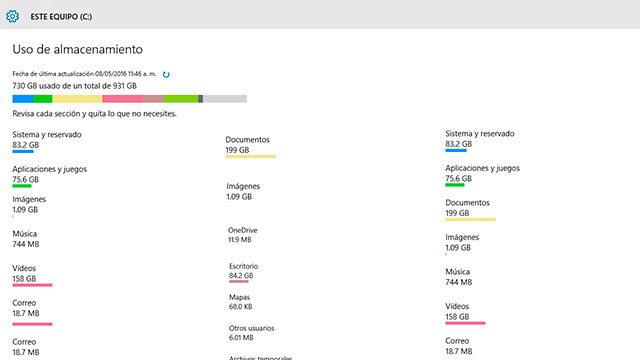 Liberar espacio en unidades de disco en Windows 10 Liberar espacio en unidades de disco en Windows 10