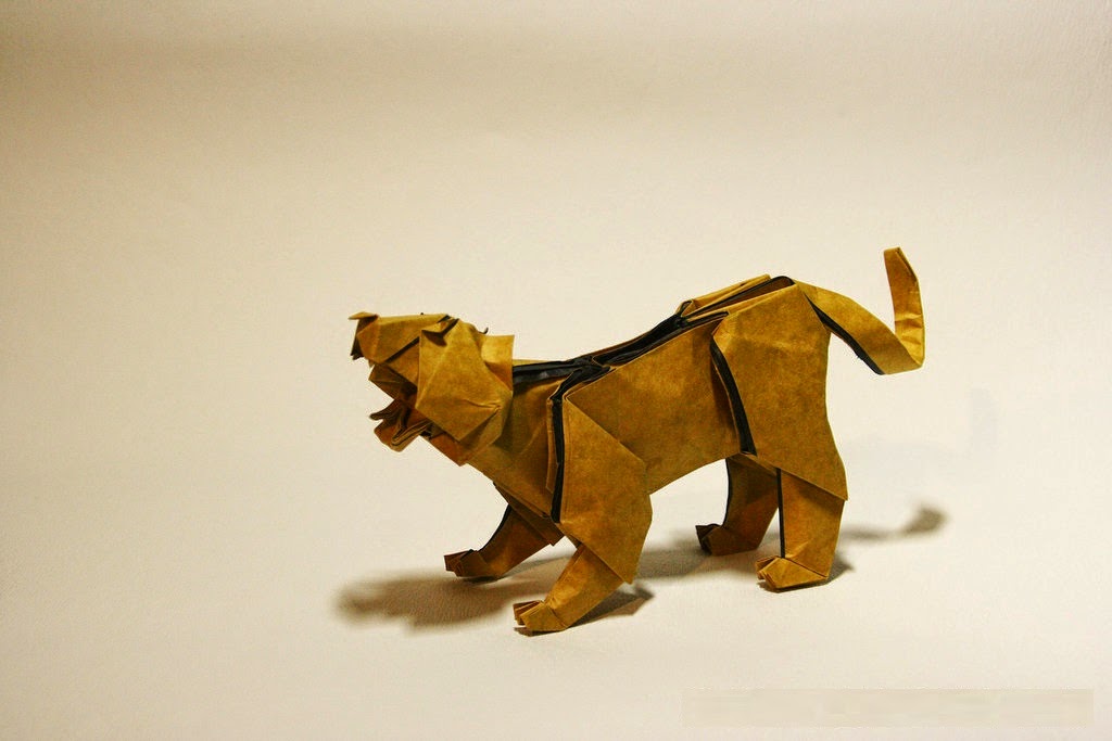 tiger origami ~ easy arts and crafts ideas