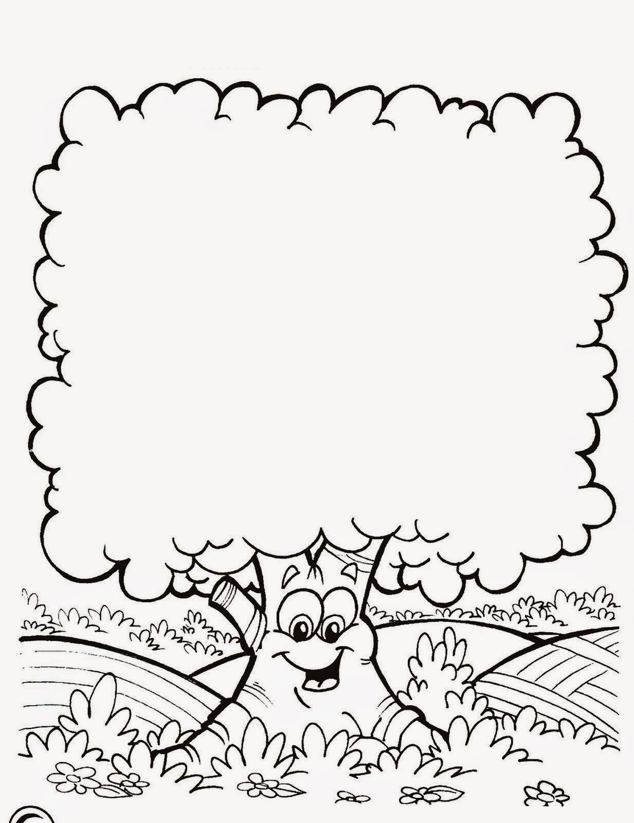 desenhos de arvore para colorir