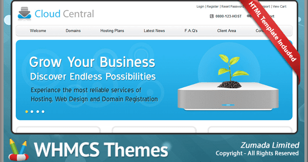 ThemesGFX Clouder Whmcs Template Nulled Free Download