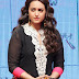 Chubby Actress Sonakshi Sinha Long hair In Black Dress