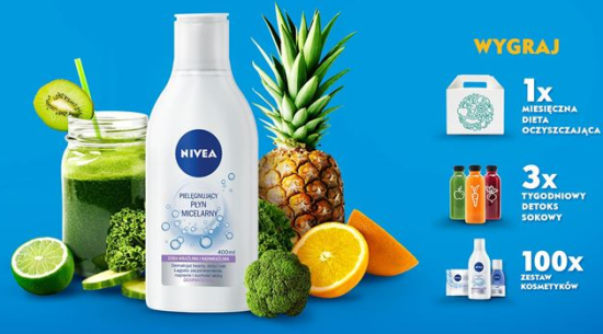 Wygraj 1 ze 100 zestawów kosmetyków Nivea Konkurs