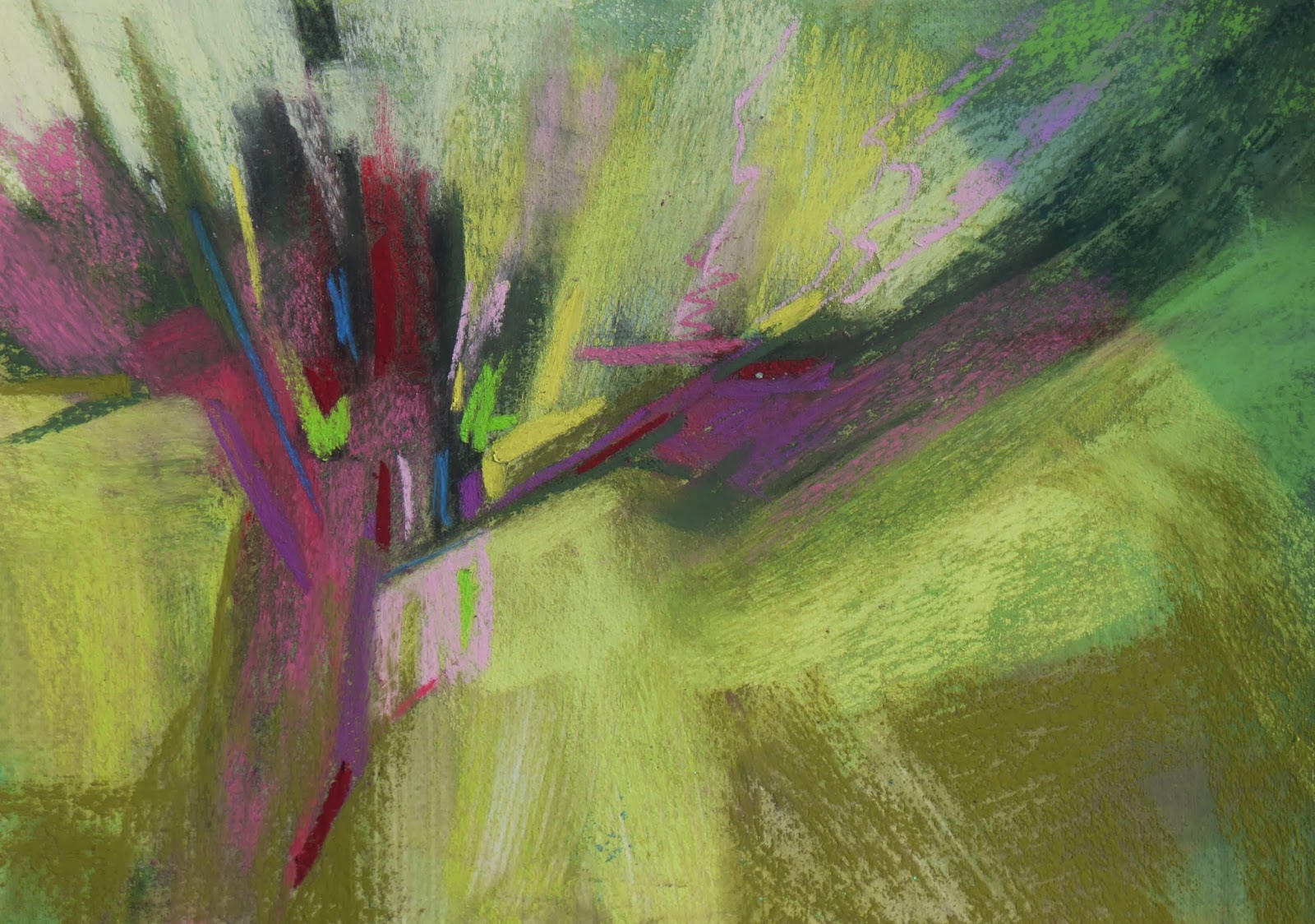 Bente Hansen Fine Art: Pastel Abstract Samples